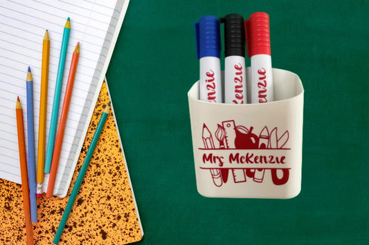 Personalised Magnetic Whiteboard Holder and Pens